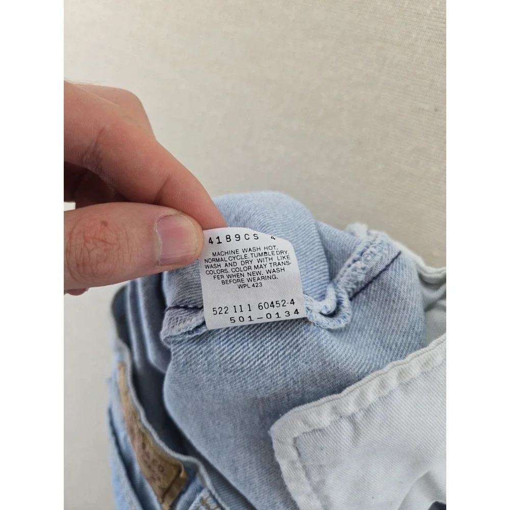 VTG Levi's 501 Jeans Mens 34x36 Tall Fits 32x35